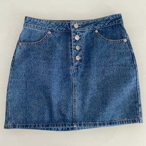 Blue Jean Mini Skirt
